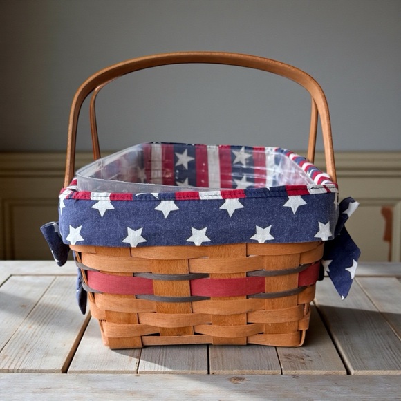 Vintage Patriotic Longaberger Basket - Picture 2 of 6